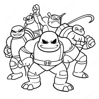 Halaman Mewarnai Kebangkitan Tmnt 133183-65526