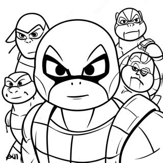 Halaman Mewarnai Kebangkitan Tmnt 133183-65527