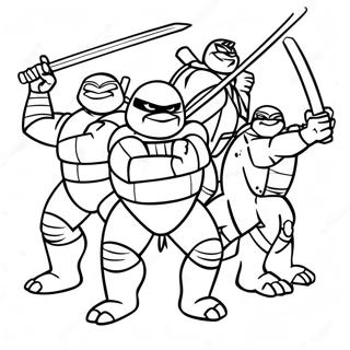 Halaman Mewarnai Kebangkitan Tmnt 133183-65528