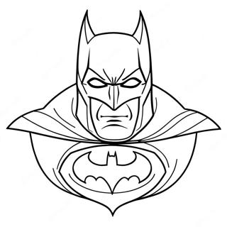 Halaman Mewarnai Logo Batman Klasik 133312-65625