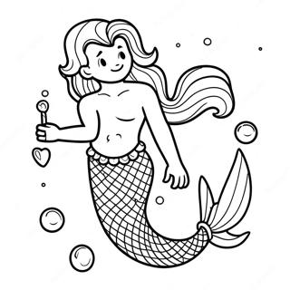 Manusia Laut Halaman Mewarnai