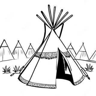 Teepee Halaman Mewarnai