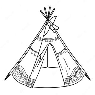 Halaman Mewarnai Teepee 133698-65922