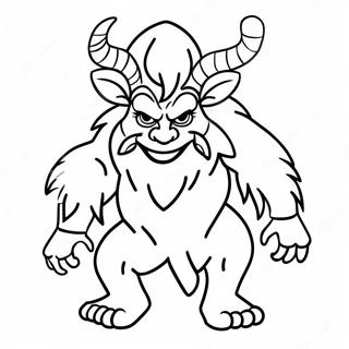 Krampus Halaman Mewarnai