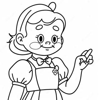 Gadis Emas Halaman Mewarnai