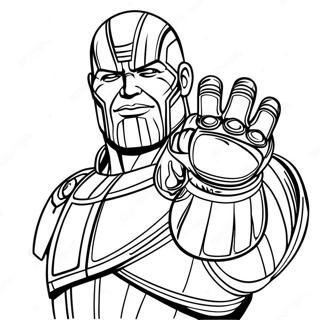 Halaman Mewarnai Thanos Dengan Sarung Tangan Infinity 134137-66265