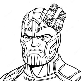 Halaman Mewarnai Thanos Dengan Sarung Tangan Infinity 134137-66266