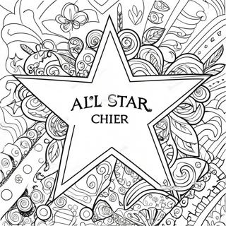 Halaman Mewarnai Logo Cheer All Star 134288-66382