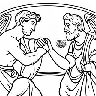 Halaman Mewarnai Figur Figur Michelangelo Di Kapel Sistina 134368 66457