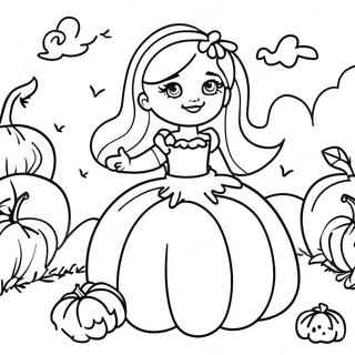 Halaman Mewarnai Barbie Kebun Labu 134547 66598