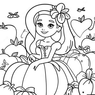 Halloween Barbie Halaman Mewarnai