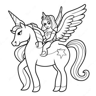 Halaman Mewarnai She Ra Dengan Unicorn 134597-66629