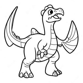 Halaman Mewarnai Therizinosaurus Menggeram 134623-66651