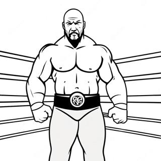 Gambar Mewarnai Triple H Di Ring 134703-66718