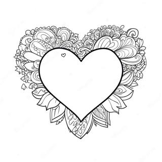 Halaman Mewarnai Hati Valentine Yang Berkilau 135191 67097