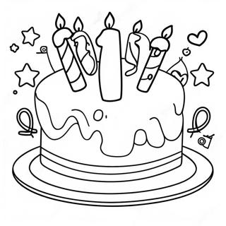 Halaman Mewarnai Kue Ulang Tahun Ke 8 Yang Menyenangkan 135239-67131