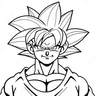 Halaman Mewarnai Goku Super Saiyan 4 135390-67244