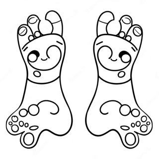 Halaman Mewarnai Kaki Hewan Lucu 135468-67311