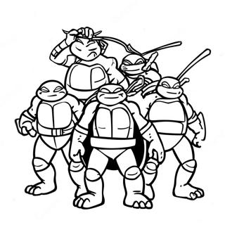 Tmnt 2012 Halaman Mewarnai