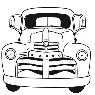 Halaman Mewarnai Truk Tua Yang Rustic 135674-67470