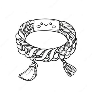 Halaman Mewarnai Gelang Persahabatan Lucu 135955-67693