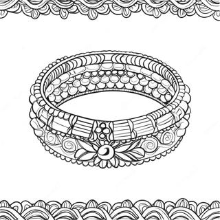 Halaman Mewarnai Gelang Persahabatan Berbutir 135956-67698