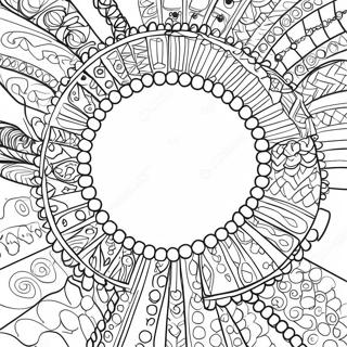 Halaman Mewarnai Gelang Persahabatan Berbutir 135956-67699