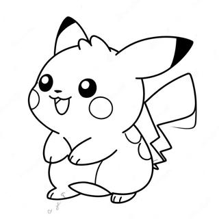 Halaman Mewarnai Pikachu Yang Imut 136082-67785