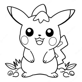 Halaman Mewarnai Pikachu Yang Imut 136082-67786