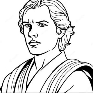 Halaman Mewarnai Anakin Skywalker Dalam Pertempuran 136259 67927