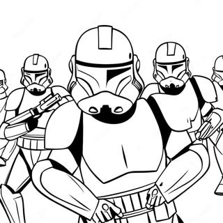 Halaman Mewarnai Tentara Klon Dalam Aksi 136261 67935