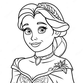 Gambar Mewarnai Elsa Dalam Kostum Menyeramkan 136412-68045