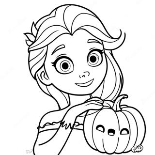 Gambar Mewarnai Elsa Dengan Labu 136413-68049