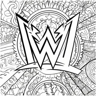 Gambar Mewarnai Logo Wwe 136438-68069