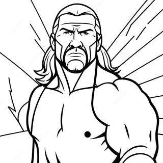 Gambar Mewarnai Triple H Di Ring 136440 68079
