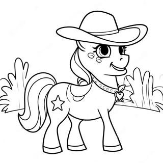 Halaman Mewarnai Sheriff Callie Dengan Kuda Nya 136489-68108
