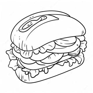 Gambar Mewarnai Sandwich 136644-68372