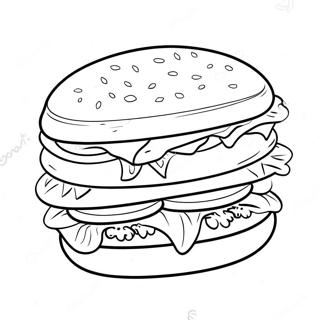 Gambar Mewarnai Sandwich Lezat 136645-68226