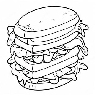 Gambar Mewarnai Sandwich Raksasa 136646-68229