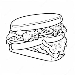 Gambar Mewarnai Sandwich Raksasa 136646-68230