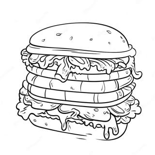 Gambar Mewarnai Sandwich Raksasa 136646-68231