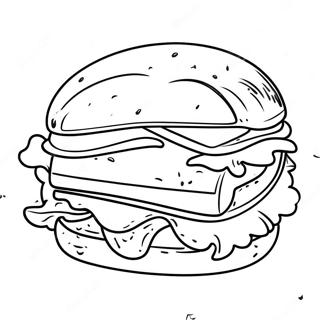 Gambar Mewarnai Sandwich Keju 136648-68385