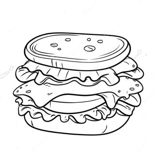 Gambar Mewarnai Sandwich Keju 136648-68386