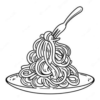 Halaman Mewarnai Spaghetti 137027-68671