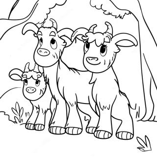 Gambar Mewarnai 3 Kambing Billy Gruff 137592-69112