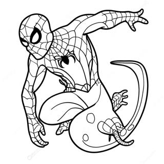 Gambar Mewarnai Lizard Spiderman 137618-69132