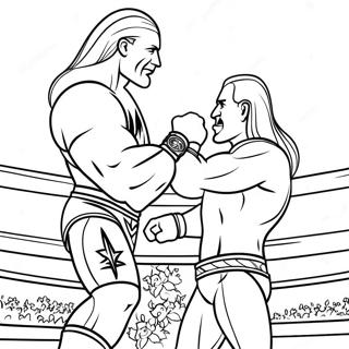 Halaman Mewarnai Pertandingan Juara Wwe 137645-69155