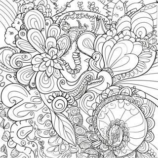 Halaman Mewarnai Bentuk Paisley Yang Fantastis 137674-69185