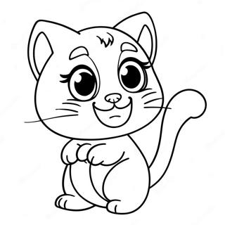 Halaman Mewarnai Angela Yang Berbicara Ceria 137825 69298