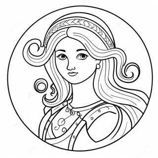 Halaman Mewarnai Tanda Zodiak Virgo 138054-69470